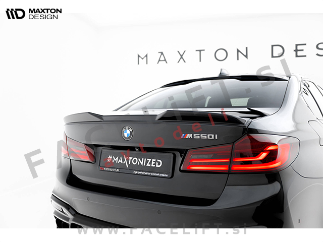 Spojler za prtljažnik črni sijaj BMW 5 Limuzina G30 M550i, M-Pack 17-20