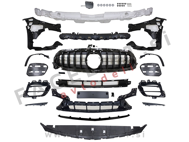 Sprednji odbijač AMG izgled z črno sijaj masko Mercedes E S213 W213 20-23