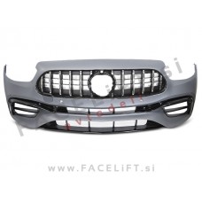 Sprednji odbijač AMG izgled z črno kromirano sijaj masko Mercedes E S213 W213 20-23