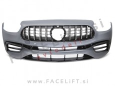 Sprednji odbijač AMG izgled z črno kromirano sijaj masko Mercedes E S213 W213 20-23