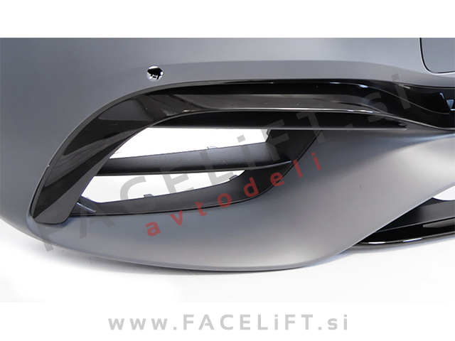 Sprednji odbijač AMG izgled z črno kromirano sijaj masko Mercedes E S213 W213 20-23