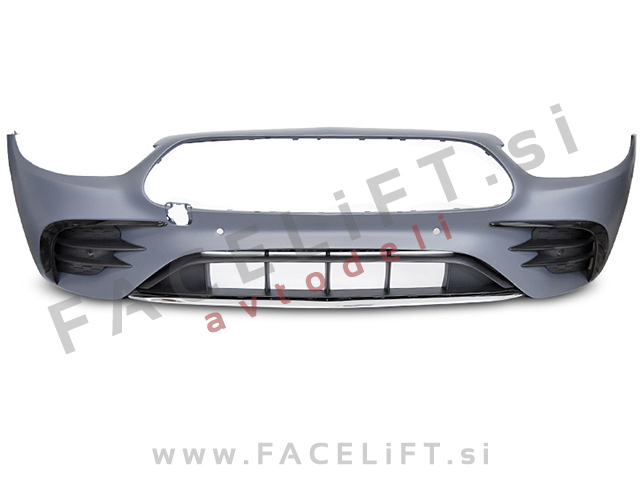 Sprednji odbijač AMG izgled z kromirano okrasno letvijo Mercedes E S213 W213 20-23