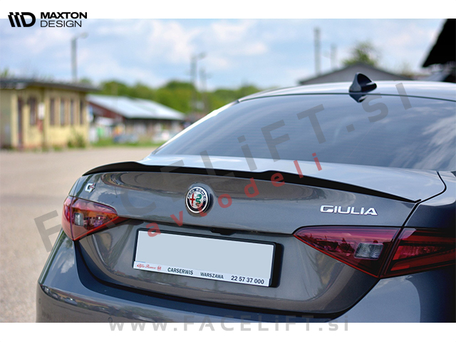 Spojler za prtljažnik karbon sijaj Alfa Romeo Giulia 16-