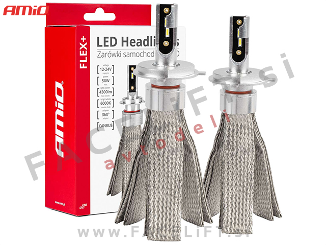 LED kit FLEX+ H4 H19 CANBUS 6000K 12V 24V