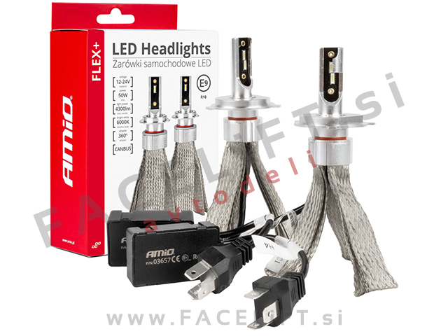 LED kit FLEX+ H4 H19 CANBUS 6000K 12V 24V