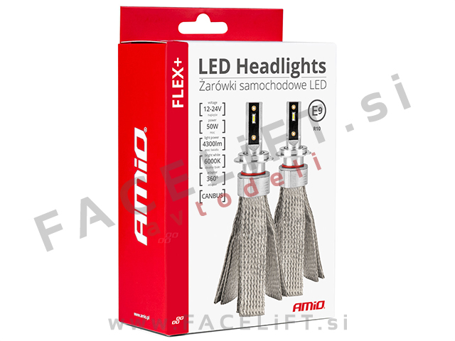 LED kit FLEX+ H4 H19 CANBUS 6000K 12V 24V