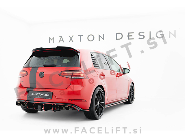 Strešni spojler črni sijaj VW Golf 7, 7.5 GTD GTI R R-Line 12-20