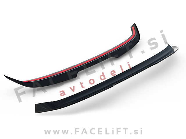 Strešni spojler črni sijaj VW Golf 7, 7.5 GTD GTI R R-Line 12-20