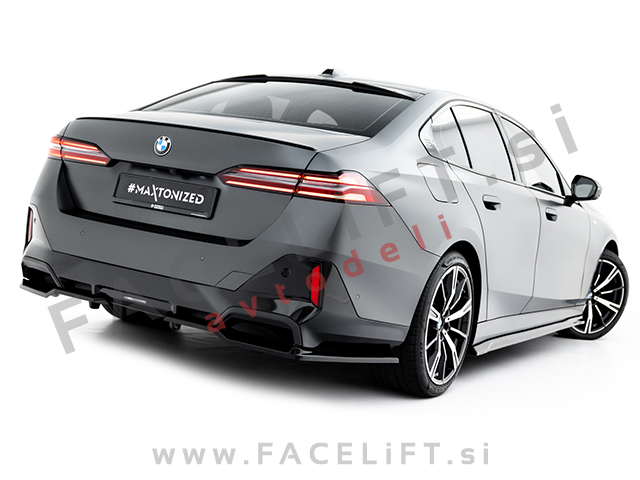 Podaljški zadnjega odbijača črni sijaj BMW 5 G60 G61 M-Pack 23-