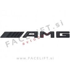Mercedes AMG emblem 3D nalepka črni sijaj