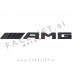 Mercedes AMG emblem 3D nalepka črni sijaj