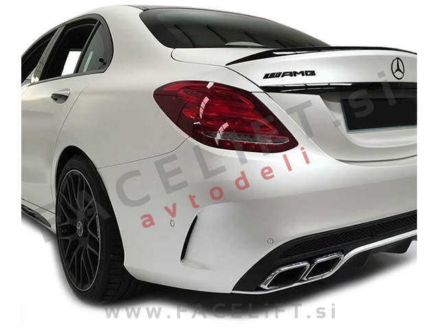 Mercedes AMG emblem 3D nalepka črni sijaj