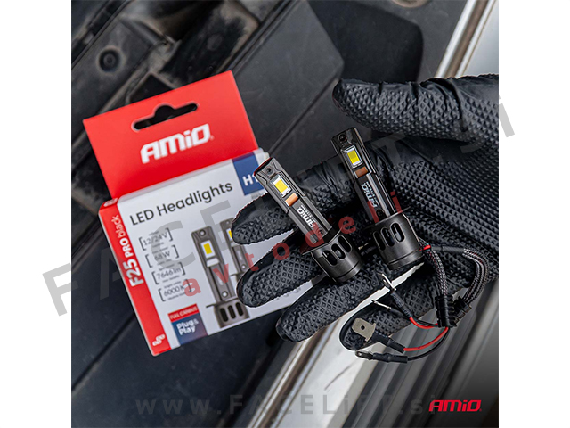 LED kit H1 Series F25 PRO BLACK FULL CANBUS 68W 12V 24V