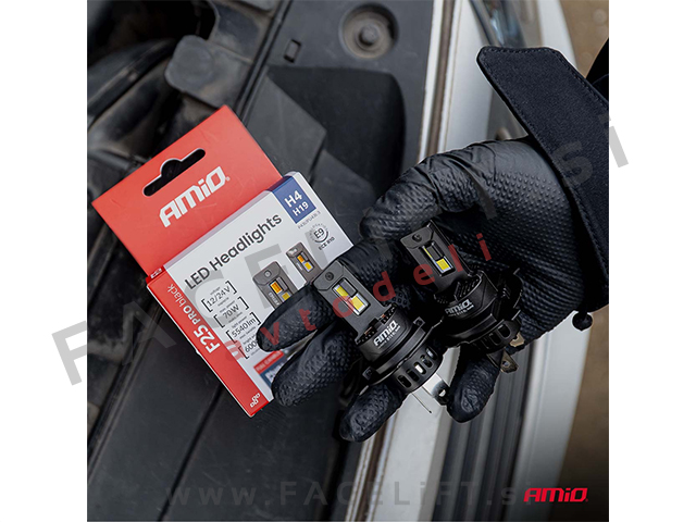 LED kit H4 H19 Series F25 PRO BLACK FULL CANBUS 70W 12V 24V