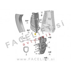 Zadnja luč leva Škoda Octavia Karavan 5E 13-17