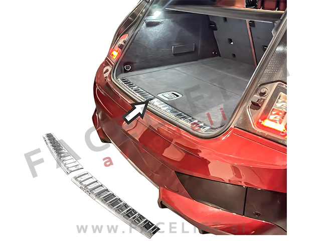 Zaščita zadnjega odbijača notranja kromirana BMW iX 21-