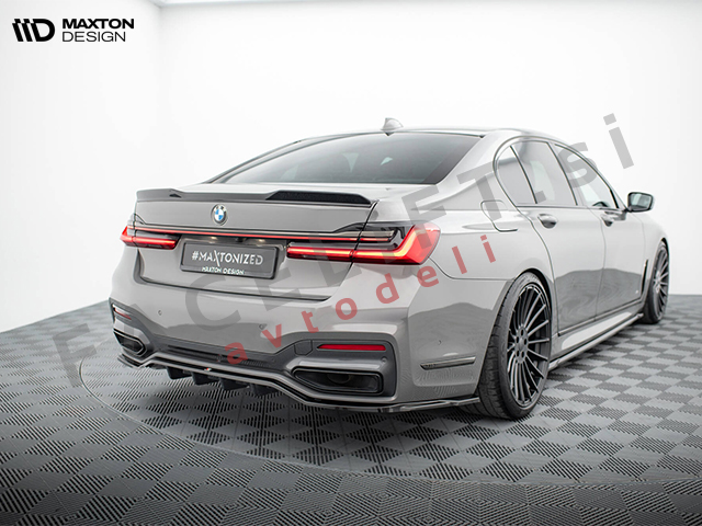 Podaljšek zadnjega odbijača črni sijaj V.2 BMW 7 G11 G12 M-Pack 19-22