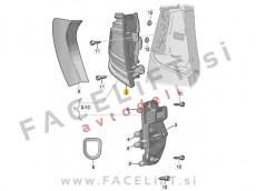 Zadnja LED luč leva Škoda Octavia Karavan 5E 17-20