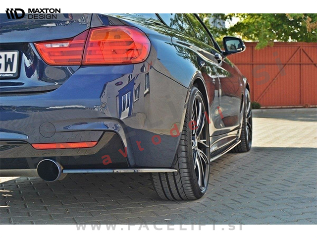 Podaljški zadnjega odbijača črni sijaj BMW 4 F32 M-Pack 13-20