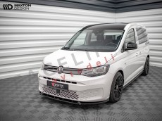Podaljšek sprednjega odbijača črni sijaj VW Caddy MK5 20-