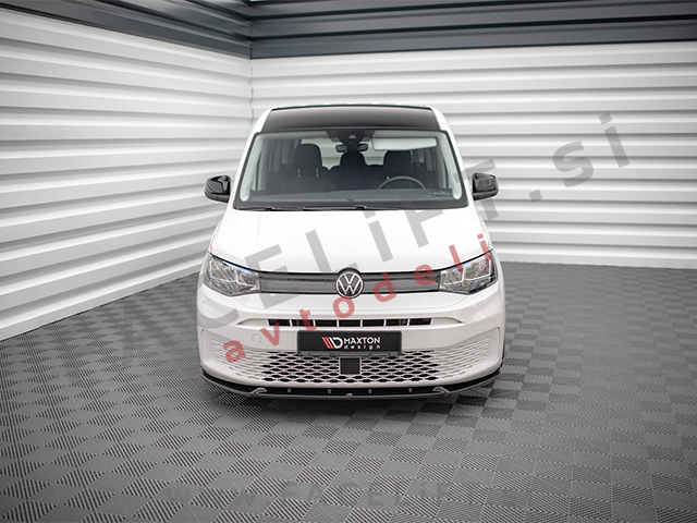 Podaljšek sprednjega odbijača črni sijaj VW Caddy MK5 20-