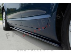 Podaljški pragov črni sijaj Audi A6 C6 4F S line 08-11