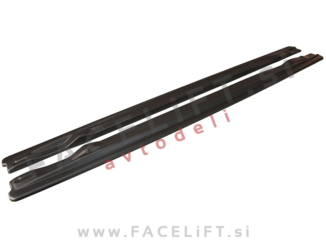 Podaljški pragov črni sijaj Audi A6 C6 4F S line 08-11