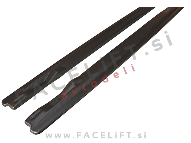 Podaljški pragov črni sijaj Audi A6 C6 4F S line 08-11