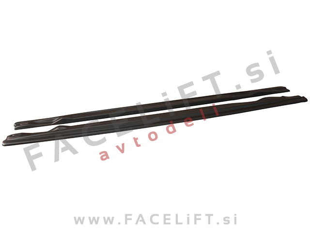 Podaljški pragov črni sijaj Audi A6 C6 4F S line 08-11