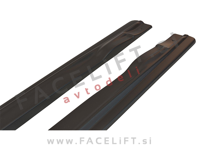 Podaljški pragov črni sijaj Audi A6 C6 4F S line 08-11