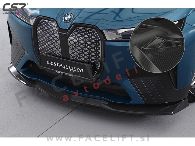 Podaljšek sprednjega odbijača karbon sijaj BMW iX M-Pack M60 21-