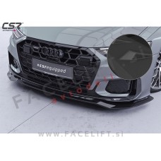 Podaljšek sprednjega odbijača črni mat strukturni Audi A6 S6 S line C8 4K 18-