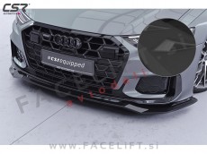 Podaljšek sprednjega odbijača črni mat strukturni Audi A6 S6 S line C8 4K 18-