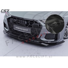 Podaljšek sprednjega odbijača črni sijaj Audi A6 S6 S line C8 4K 18-