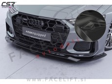 Podaljšek sprednjega odbijača karbon sijaj Audi A6 S6 S line C8 4K 18-