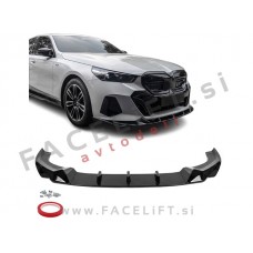Podaljšek sprednjega odbijača črni sijaj BMW 5 G60 G61 M-Pack 23-