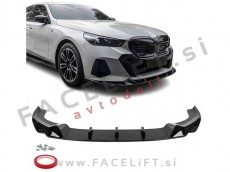 Podaljšek sprednjega odbijača črni sijaj BMW 5 G60 G61 M-Pack 23-
