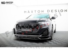 Podaljšek sprednjega odbijača črni sijaj Audi Q8 S line, SQ8 23-