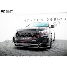 Podaljšek sprednjega odbijača črni sijaj Audi Q8 S line, SQ8 23-