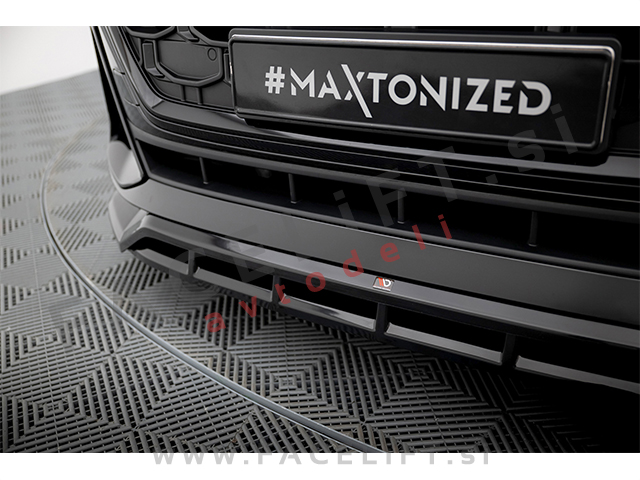 Podaljšek sprednjega odbijača črni sijaj Audi Q8 S line, SQ8 23-