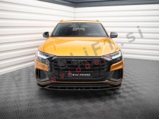 Podaljšek sprednjega odbijača V.1 črni sijaj Audi Q8 S line, SQ8 18-23