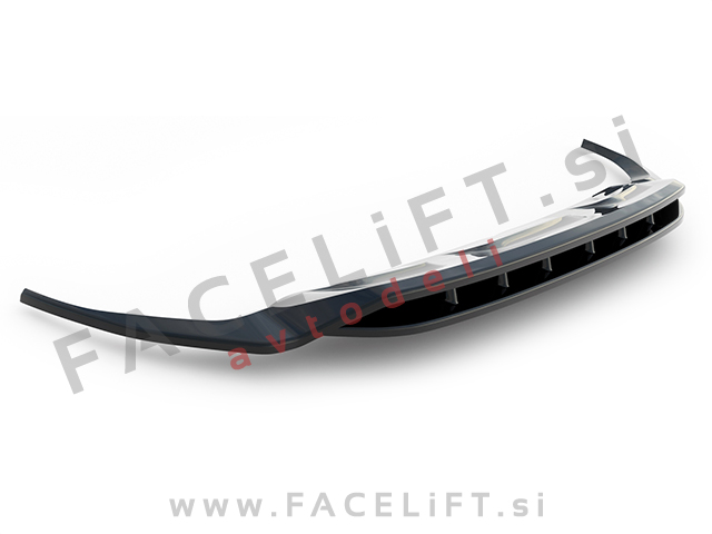 Podaljšek sprednjega odbijača V.1 črni sijaj Audi Q8 S line, SQ8 18-23