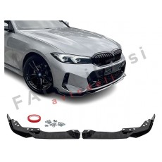 Podaljšek sprednjega odbijača črni sijaj M-Performance izgled BMW 3 G20 G21 LCI M-Pack 22-26