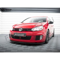 Podaljšek sprednjega odbijača V.2 črni sijaj VW Golf 6 GTI 08-12