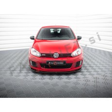 Podaljšek sprednjega odbijača V.2 črni sijaj VW Golf 6 GTI 08-12