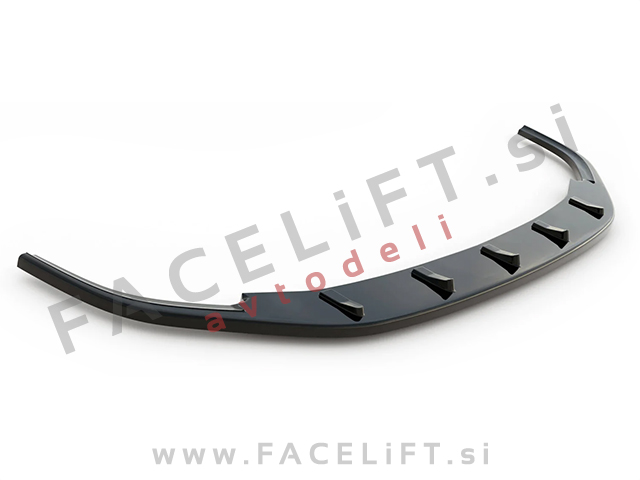 Podaljšek sprednjega odbijača V.2 črni sijaj VW Golf 6 GTI 08-12