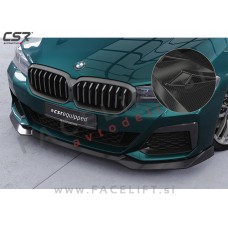 Podaljšek sprednjega odbijača karbon sijaj BMW 5 G30 G31 LCI M-Pack 20-23