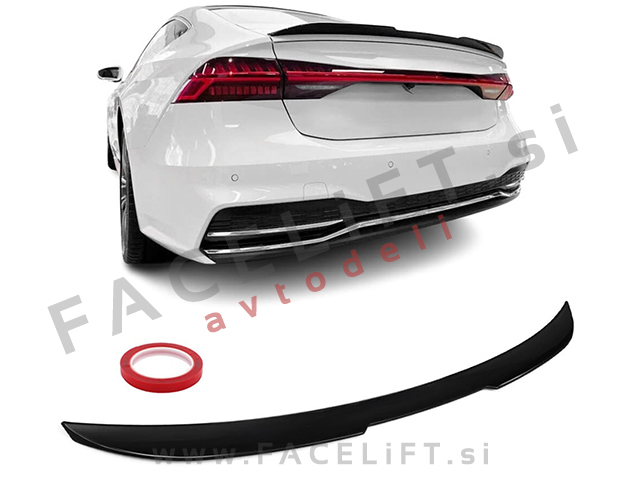 Spojler za prtljažnik črni sijaj Audi A7 C8 19-25