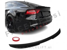 Spojler za prtljažnik črni sijaj Audi A7 C7 10-18