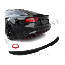 Spojler za prtljažnik črni sijaj Audi A7 C7 10-18
